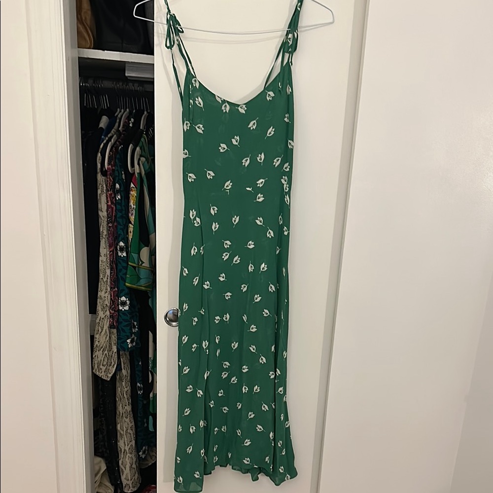 Reformation Floral Women's Dress in Kelly Green s M